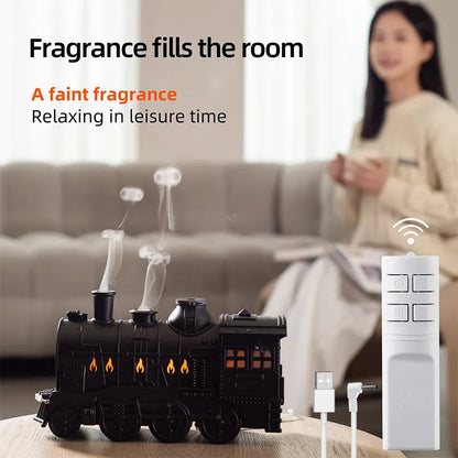 Train Air Humidifier Ultrasonic Aromatherapy Diffuser